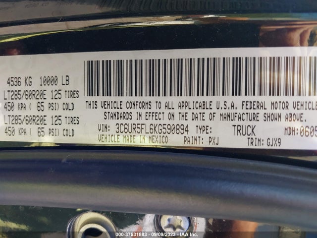 3C6UR5FL6KG590894 RAM 2500 Laramie