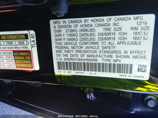 2HKRW1H55HH500469 Honda CR-V EX