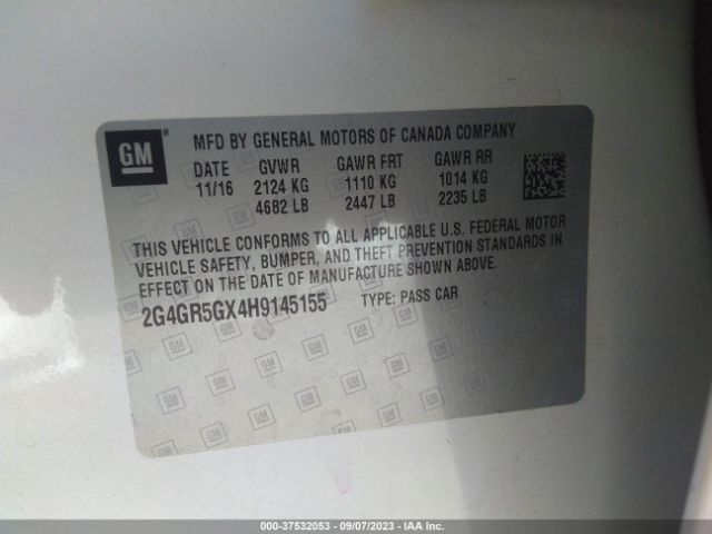 2G4GR5GX4H9145155 Buick Regal Turbo Premium Ii