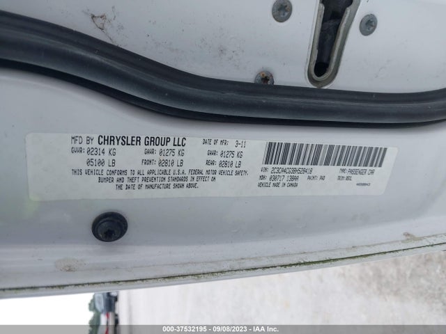 2011 CHRYSLER 300 VIN: 2C3CA4CG3BH528418