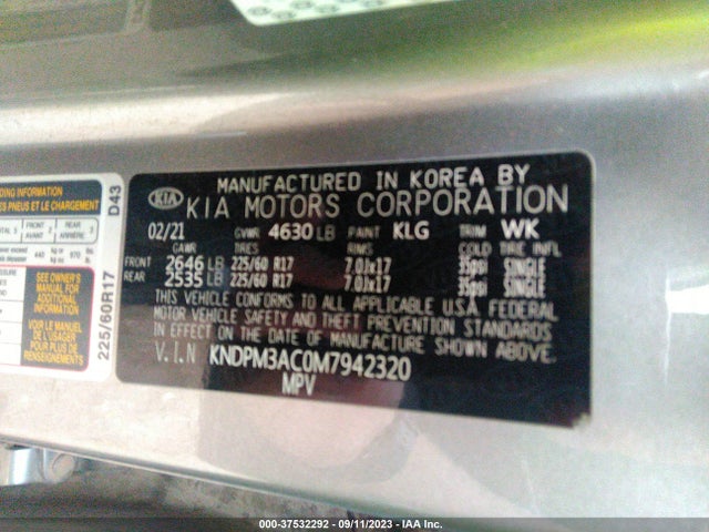KIA Sportage Lx 2021 KNDPM3AC0M7942320 Image 9