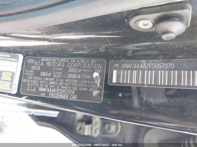 KNAFX4A87E5057370 KIA FORTE EX