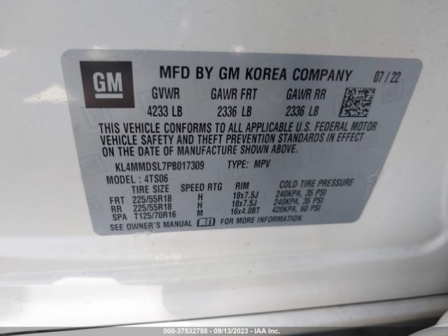 KL4MMDSL7PB017309 Buick Encore Gx Select