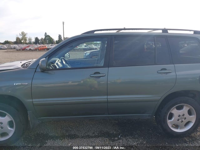 2006 TOYOTA HIGHLANDER W/3RD ROW/LIMITED W VIN: JTEEP21AX60160847
