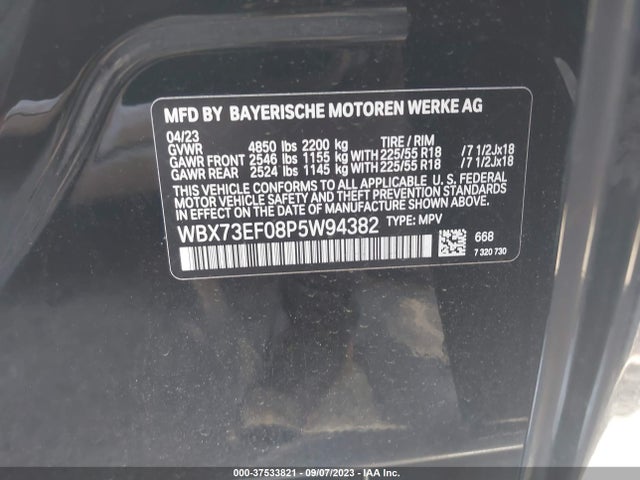 BMW X1 Xdrive28i 2023 аукцион фото