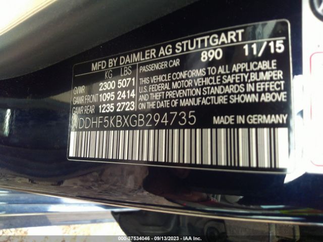 WDDHF5KBXGB294735 Mercedes-Benz E 350