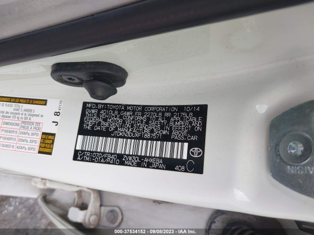 Toyota Prius Four 2015 JTDKN3DUXF1887571 Image 9