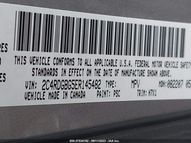 2C4RDGBG5ER145482 Dodge Grand Caravan American Value Pkg