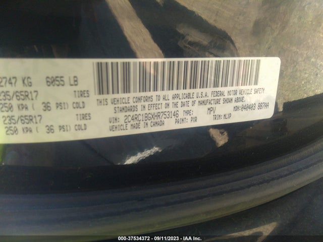 2C4RC1BGXHR753146 Chrysler Pacifica Touring-l