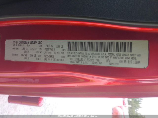 1C4BJWEG1FL537921 Jeep Wrangler Unlimited Sahara