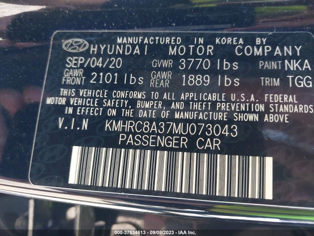 Hyundai Venue Sel 2021 KMHRC8A37MU073043 Image 9