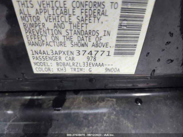 1N4AL3APXEN374771 Nissan ALTIMA 2.5