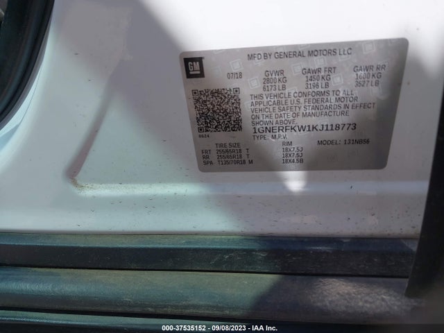 Chevrolet Traverse Ls 2019 1GNERFKW1KJ118773 Image 9
