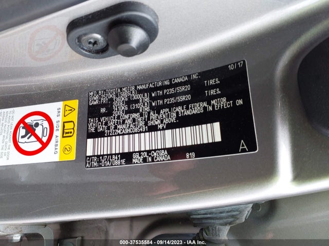 2T2ZZMCA9HC085491 Lexus Rx Rx 350