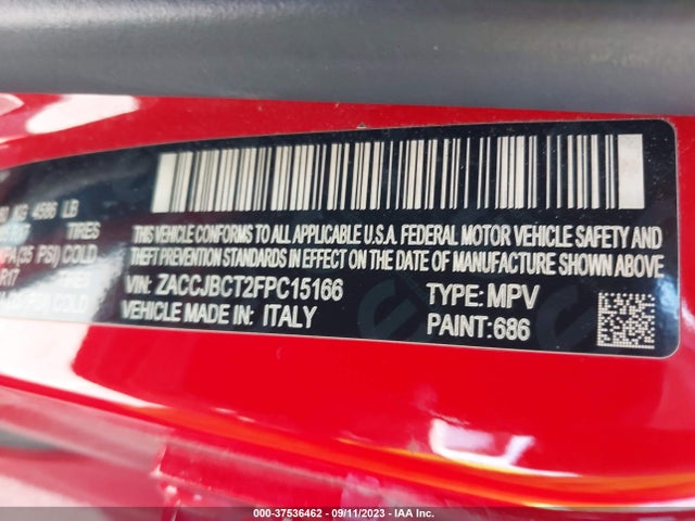 ZACCJBCT2FPC15166 Jeep Renegade Trailhawk