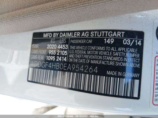 WDDGF4HB0EA954264 Mercedes-Benz C-class C 250