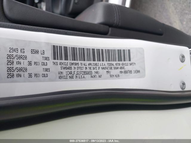 1C4RJFJG1FC956033 Jeep Grand Cherokee Summit