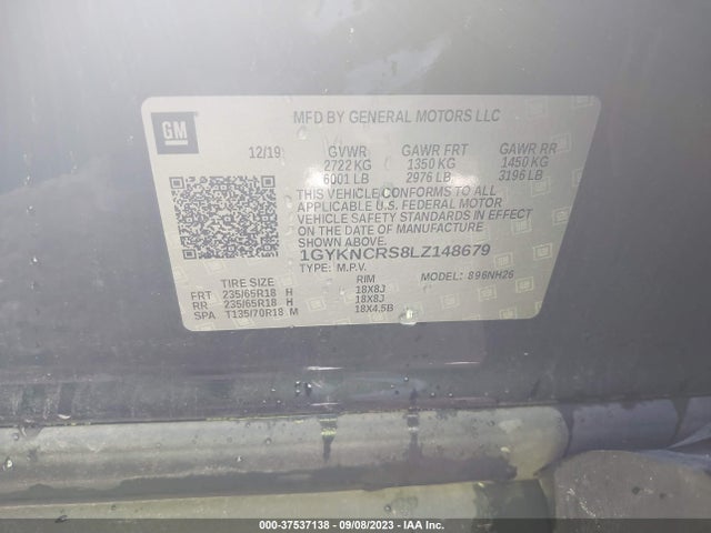 1GYKNCRS8LZ148679 Cadillac Xt5 Premium Luxury Fwd