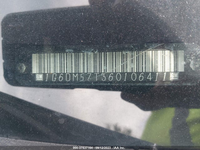 2006 CADILLAC CTS VIN: 1G6DM57T360106411