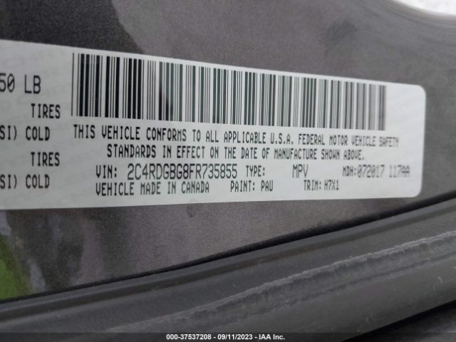 2C4RDGBG8FR735855 Dodge Grand Caravan American Value Pkg