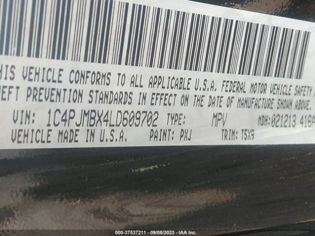 1C4PJMBX4LD609702 Jeep Cherokee Trailhawk