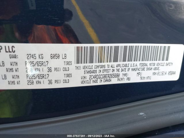 2C4RDGCG8ER265680 Dodge Grand Caravan Sxt