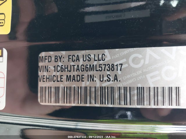 1C6HJTAG6ML573817 Jeep Gladiator Sport S