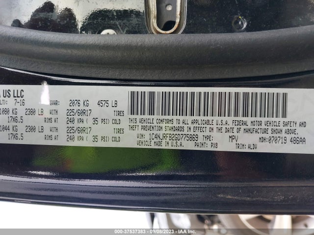 1C4NJRFB2GD775869 Jeep Patriot High Altitude Edition