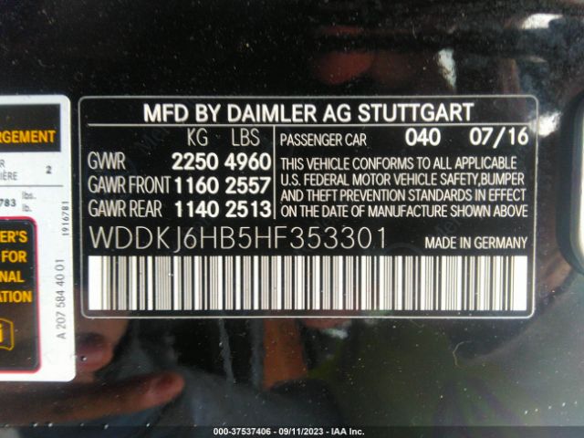 2017 MERCEDES-BENZ E 400 WDDKJ6HB5HF353301 Photo 8