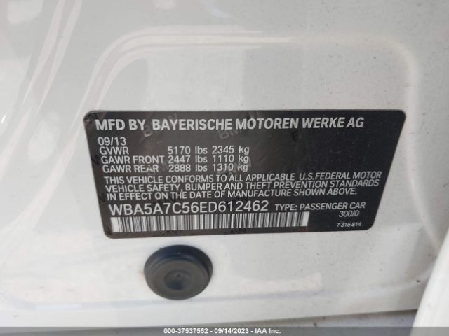 WBA5A7C56ED612462 BMW 5 Series 528i Xdrive