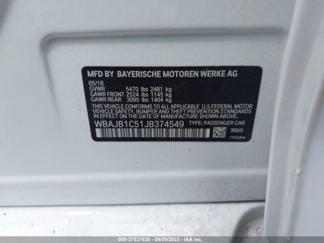 WBAJB1C51JB374549 BMW 530e Xdrive Iperformance