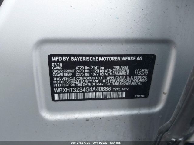 WBXHT3Z34G4A48666 BMW X1 Xdrive28i