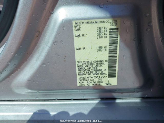 1N4BL3AP7FC201727 Nissan Altima 3.5 Sl