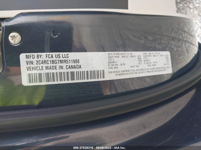 Chrysler Pacifica Touring L 2021 2C4RC1BG7MR511988 Image 15