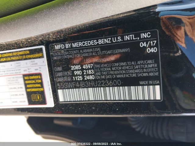 55SWF4JB3HU223600 Mercedes-Benz C-class C 300