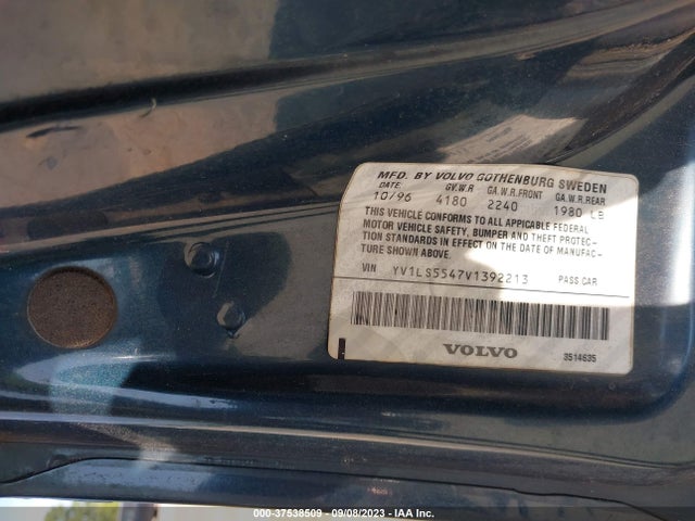 1997 VOLVO 850 VIN: YV1LS5547V1392213