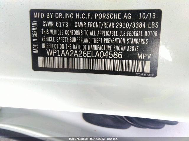 2014 PORSCHE CAYENNE WP1AA2A26ELA04586 Photo 8