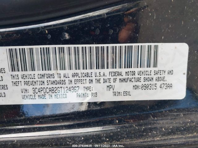 3C4PDCAB2GT124367 Dodge JOURNEY SE