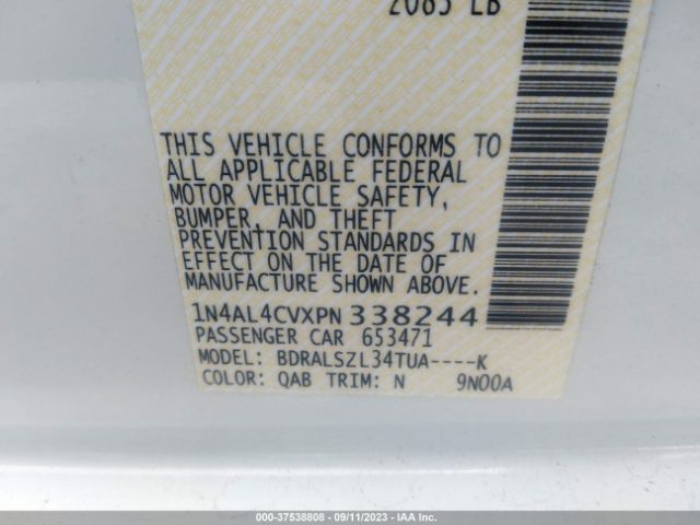 1N4AL4CVXPN338244 Nissan Altima 2.0 Sr