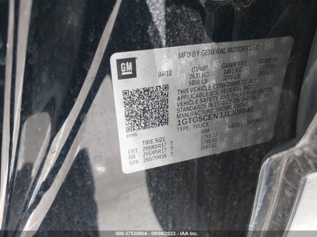 1GTG5CEN3J1308040 GMC Canyon 2wd Sle