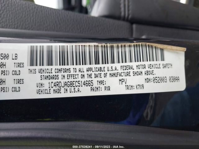1C4RDJAG8EC514665 Dodge Durango Sxt