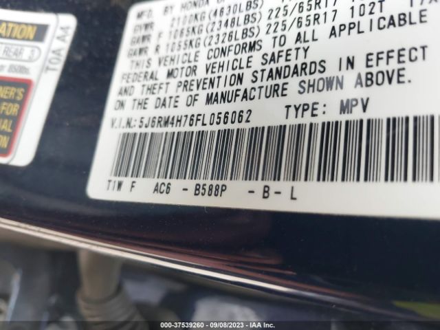 5J6RM4H76FL056062 Honda Cr-v Ex-l