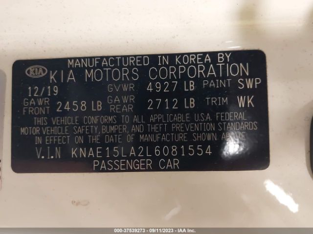 KNAE15LA2L6081554 KIA Stinger Gt-line