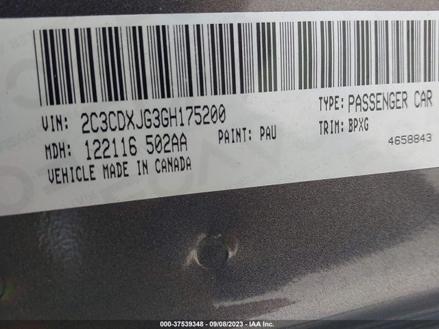 Dodge Charger Sxt 2016 2C3CDXJG3GH175200 Image 9