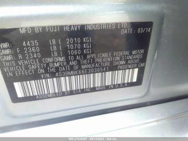 4S3BMBK66E3030541 Subaru Legacy 2.5i Limited