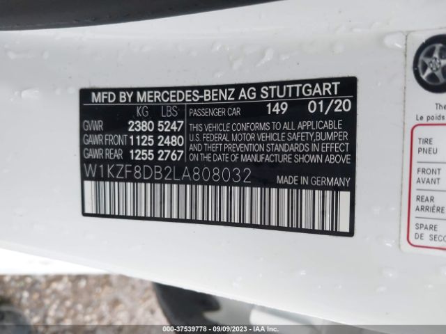 W1KZF8DB2LA808032 Mercedes-Benz E-class E 350