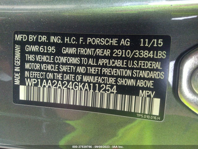 2016 PORSCHE CAYENNE WP1AA2A24GKA11254 Photo 8