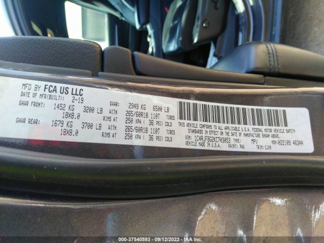 1C4RJFBG2KC703053 Jeep Grand Cherokee Limited