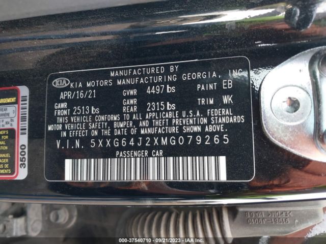 5XXG64J2XMG079265 KIA K5 Gt-line