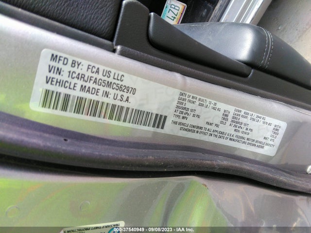 1C4RJFAG5MC562970 Jeep Grand Cherokee Laredo X